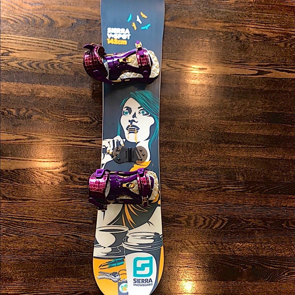 🏂 Sierra V-Spot 142cm Snowboard with Rossignol Bindings🏂